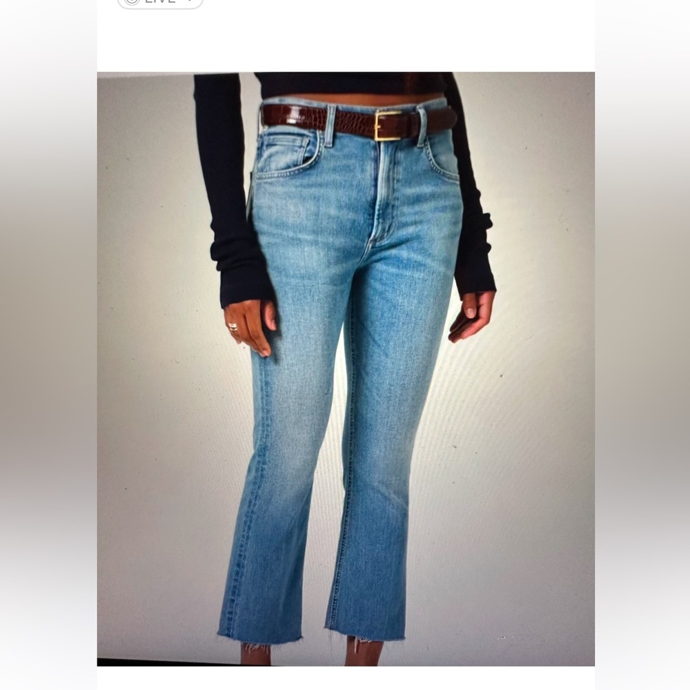 CITIZENS OF HUMANITY ISOLA MID RISE CROPPED BOOT JEANS SZ 26